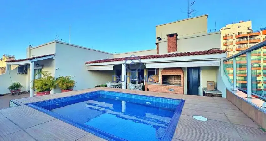 Cobertura para alugar, 349 m² por r$ 6.804,00/mês - loteamento joão batista julião - guarujá/sp