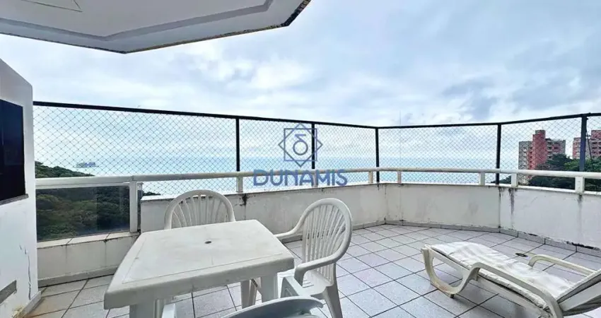 Apartamento com linda vista para praia do sorocotuba, sendo 3 suítes