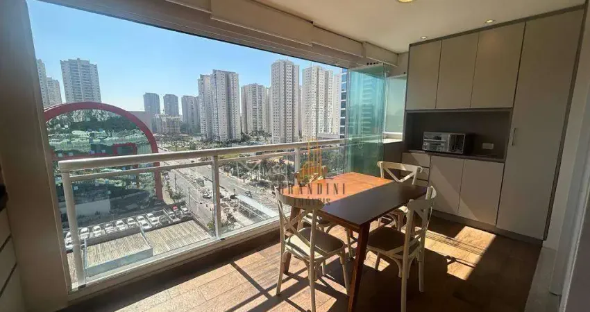 Flat com 1 dormitório para alugar, 42 m² por R$ 3.970,00/mês - Centro - São Bernardo do Campo/SP