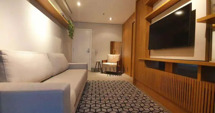 Flat com 1 dormitório para alugar, 42 m² por r$ 4.163,00/mês - centro - são bernardo do campo/sp