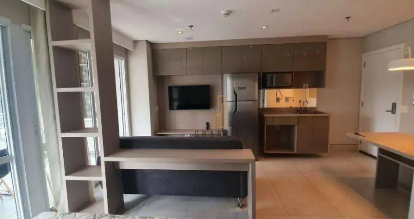 Flat com 1 dormitório para alugar, 42 m² por r$ 3.796,00/mês - centro - são bernardo do campo/sp