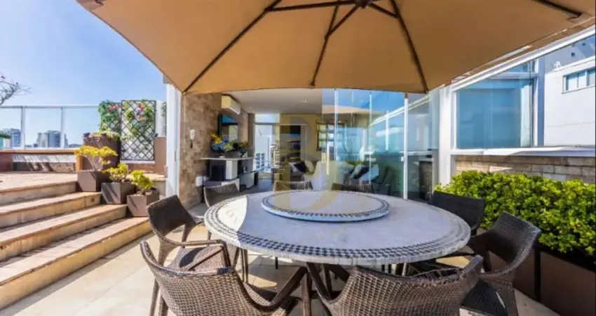 Cobertura duplex de 307 m², 5 suítes, 5 vagas próximo arena sport club ibirapuera