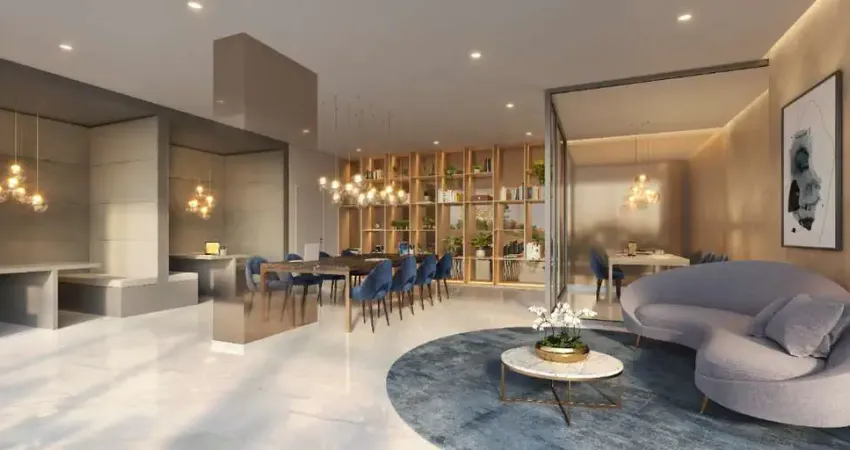 Studio á venda em condomínio recém entregue em moema, 45m² próximo ao metrô e shopping.