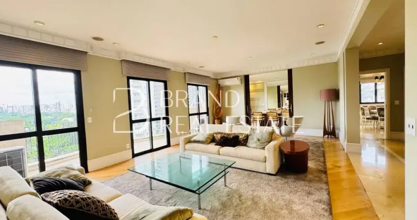 Apartamento com 313 m², 4 quartos sendo 4 suítes para alugar no bairro moema.