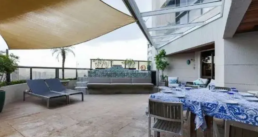 Cobertura com 423 m², 4 quartos sendo 4 suítes à venda no bairro morumbi.