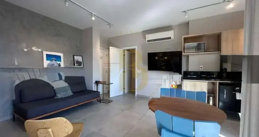 Apartamento mobiliado á venda de 65m², com 2 quartos e 01 vaga no bairro itaim bibi.