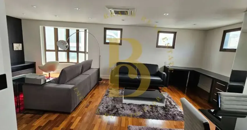 Duplex sofisticado e mobiliado de 290m² para locação, 4 dormitórios e 4 vagas no jardim paulista