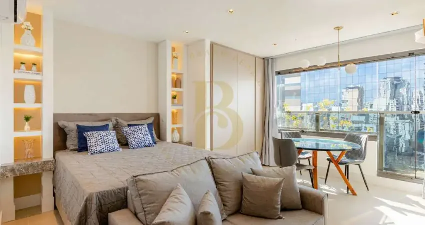 Suíte studio em itaim bibi com 29m² - 1 suíte - cozinha planejada - mobiliado - itaim bibi / sp