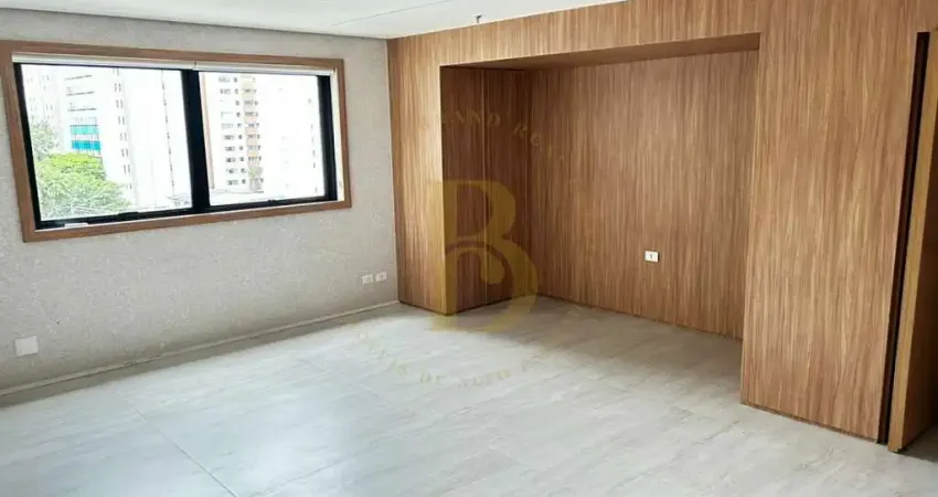 Sala comercial para alugar no brooklin com 34m², 1 vaga, banheiro privativo.