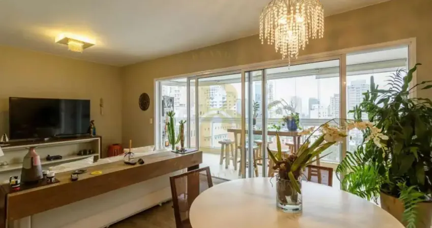 Apartamento mobiliado de 120m² para locação com 3 quartos na vila olimpia.