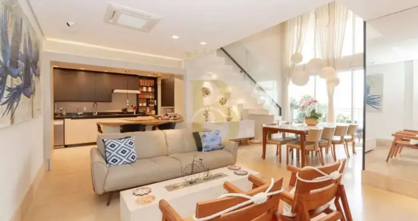 Apartamento duplex com 4 suítes, 3 vagas, mezanino e pé-direito duplo no brooklin