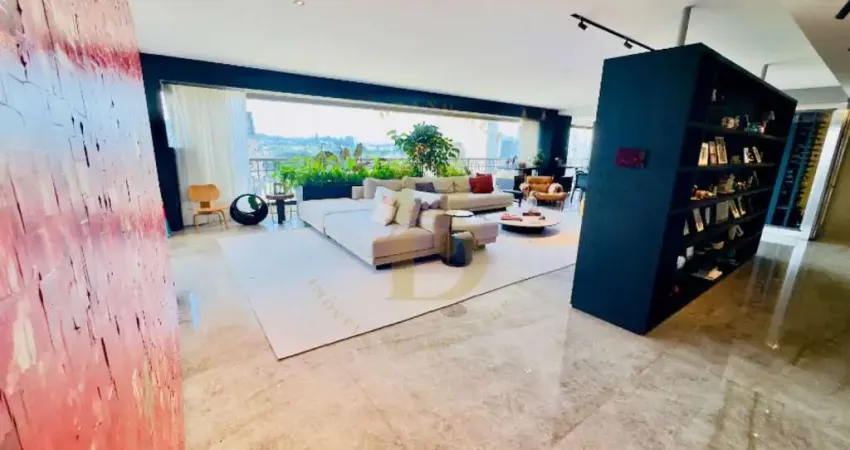 Apartamento á venda no myrá alphaville, 410m², andar alto, 4 suítes, 5 vagas e depósito, adega.