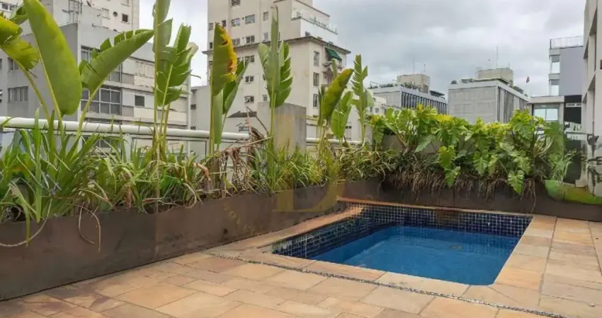 Cobertura reformada á venda com 277m², com 03 suítes, 03 vagas e piscina no itaim bibi sp
