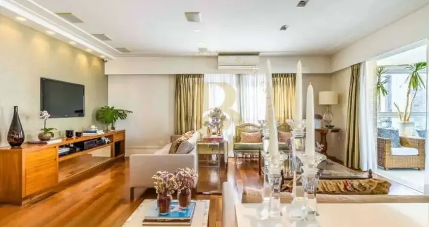 Apartamento á venda com 214m², em moema, 4 quartos e 4 vagas, andar alto.