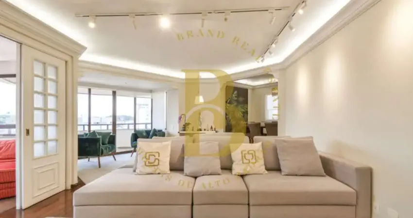 Apartamento com 227m², 4 quartos com varanda, à venda no bairro moema.