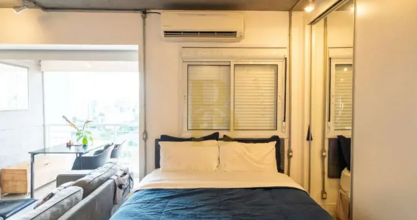 Apartamento studio com 45 m², 1 quarto sendo 1 suíte à venda no bairro brooklin.