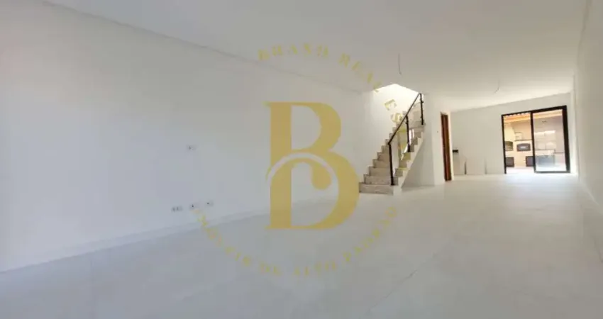 Lindo sobrado novo com 3 suítes, lavabo, quintal com churrasqueira