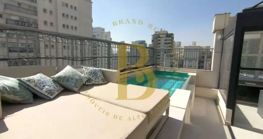 Cobertura com vista privilegiada, localizada na vila nova conceição.