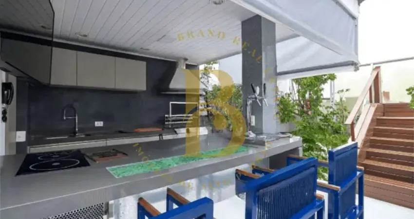 Sofisticada cobertura, com piscina e linda vista, localizada na Chácara Santo Antônio.