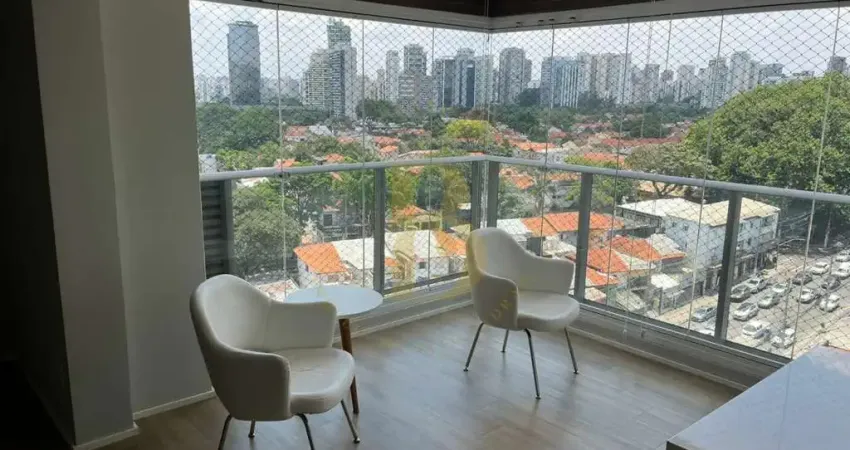 Apartamento com 134 m², 3 suítes e 2 vagas de garagem para locação no brooklin.