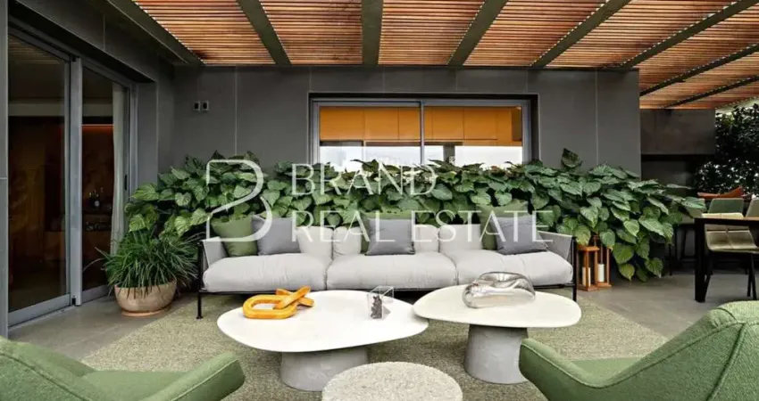 Penthouse Clean com Terraço Tropical e Lazer Completo em Moema.