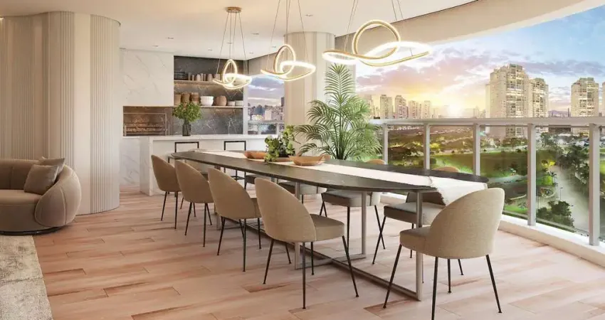 Apartamento de Luxo com 4 Quartos e 4 Suítes na Água Branca, São Paulo-SP: 222m² e 2 Vagas de Garagem!