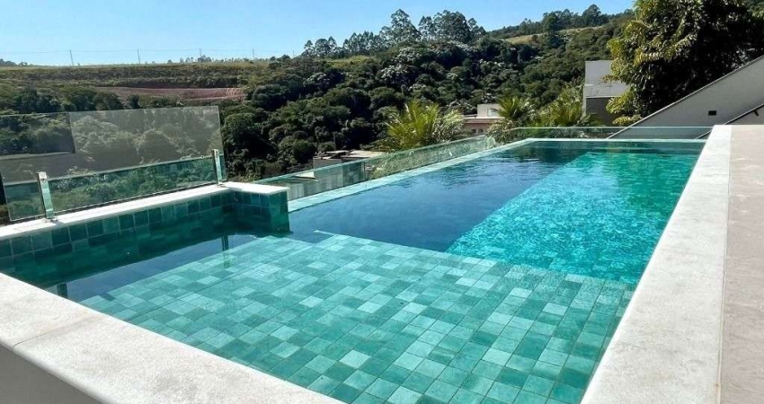 Vista exuberante e livre em Campos do Conde Alphaville, o conforto das 5 suítes e muita tranquilidade