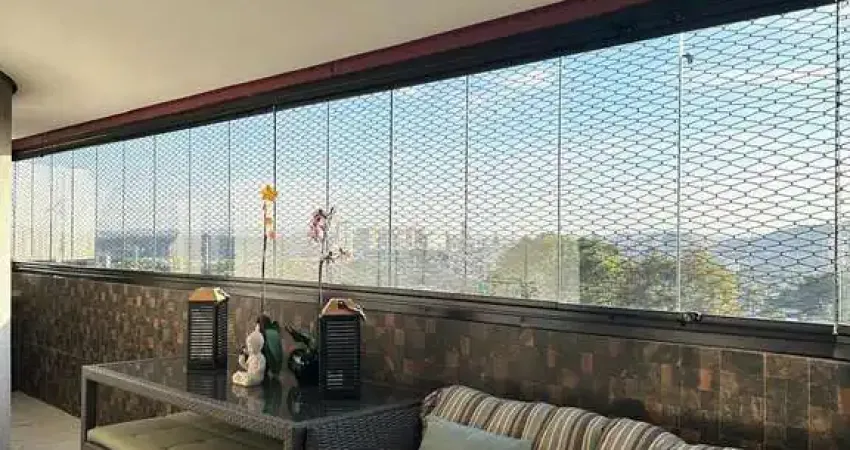 Apartamento para locação com vista livre na Avenida Cauaxi, com 4 quartos, churrasqueira na saca, na melhor esquina de Alphaville
