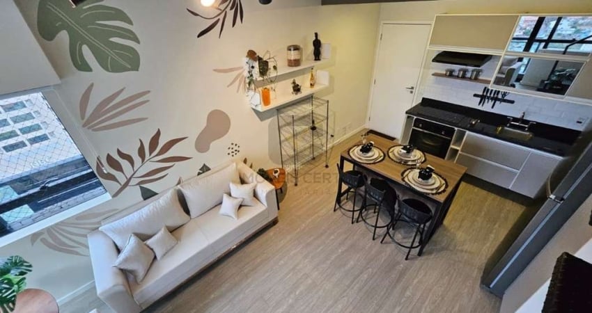 Apartamento duplex para locação aluguel em Barueri, a pé da estação de trem, 1 quarto, mobiliado