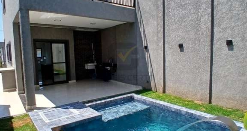 Casa Nova a venda em Villas do Jaguari, 3 quartos (1 suít), varanda gourmet e piscina