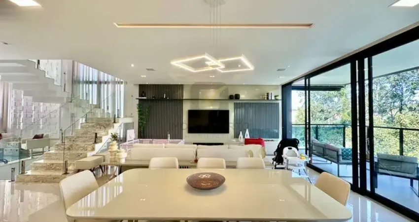 Luxuosa casa em condomínio à venda em cotia-sp, bosque do vianna: 4 quartos, 4 suítes, 3 salas, 6 banheiros, 8 vagas, 515m².