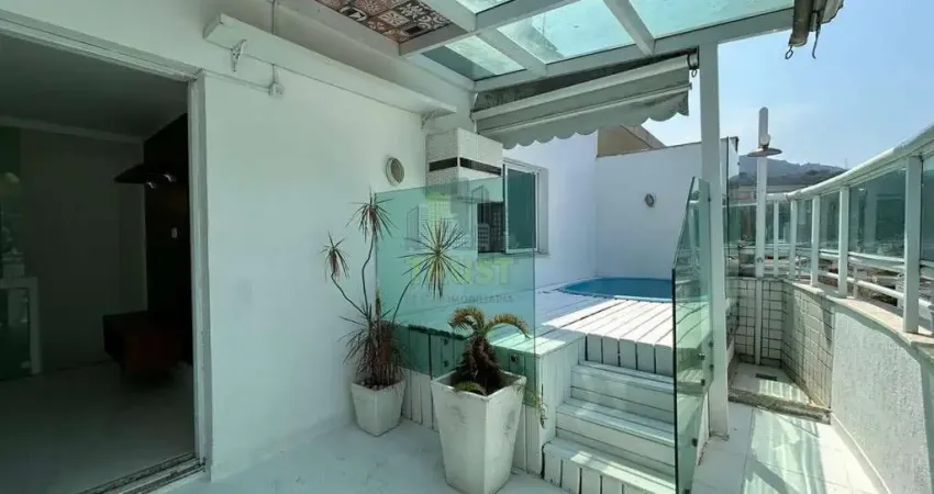 Cobertura para venda em rio de janeiro, freguesia (jacarepaguá), 3 dormitórios, 2 suítes, 4 banheiros, 2 vagas