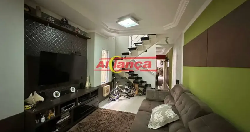 Sobrado com 3 quartos sendo 2 suítes em fino acabamento na vila augusta em guarulhos, sp