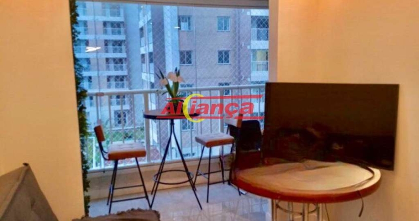 Encantador Apartamento Semi Mobiliado de 55m² com Suíte - Excelente Localização em Guarulhos