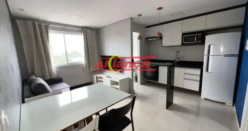 Apto 2 quartos, 1 vaga, mobiliado e pronto para morar! Excelente localização em Guarulhos.
