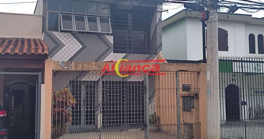 Sobrado comercial no centro de Guarulhos, 188 m2 com 6 salas e 5 banheiros .