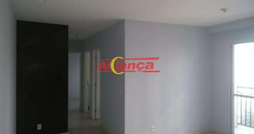 Apartamento pronto para morar, 55 m², Vila Augusta, 2 dormitórios e sala com sacada  só 350  MIL