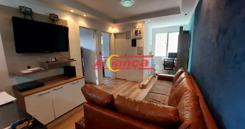 Apartamento de 50m², com 2 quartos, 1 vaga de garagem- jd. sta cecilia- guarulhos-sp.