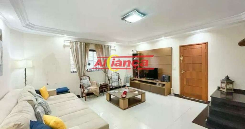 SOBRADO COM 4 DORMITÓRIOS, 2 SUÍTES E 4 VAGAS, 232 m² - VILA GALVÃO - GUARULHOS-SP
