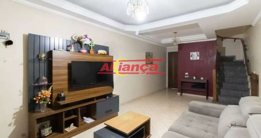SOBRADO COM 3 DORMITÓRIOS (1 SUÍTE) E 2 VAGAS, 100 m² - VILA GALVÃO - GUARULHOS-SP