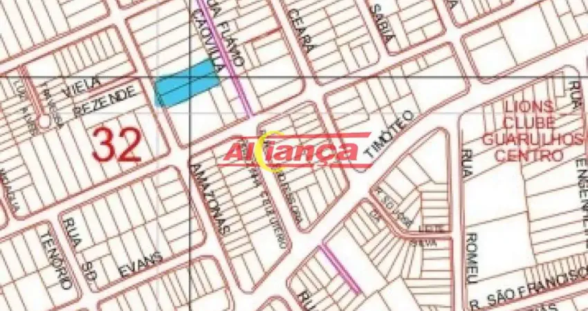EXCEPCIONAL LOTE EM GUARULHOS DE 900M² - VILA GALVÃO / GUARULHOS
