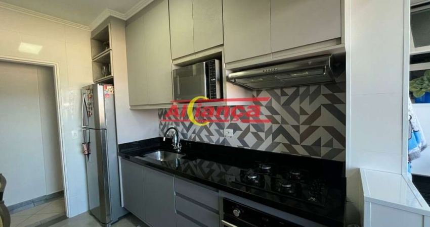 Apartamento de 78 m2 com 3 quartos e sacada no Itapegica - Guarulhos - SP