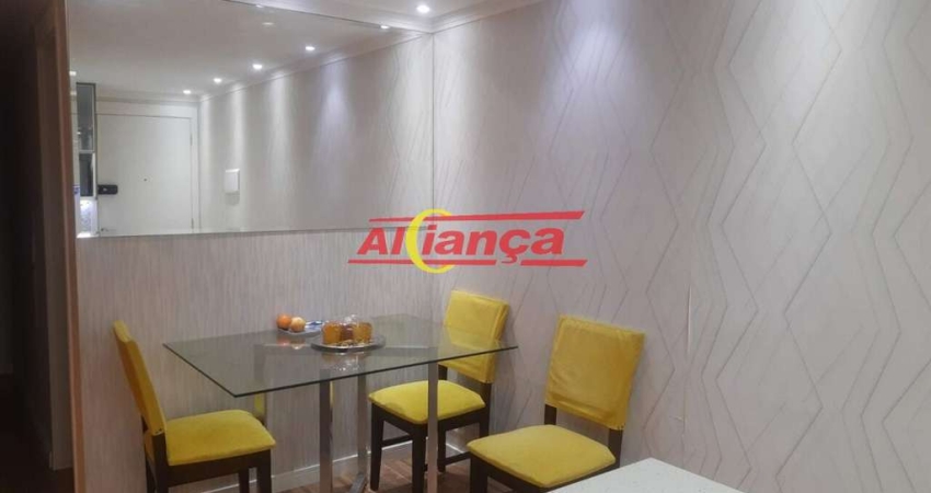 Apartamento com 3 dormitórios à venda, 60 m² - Jardim Las Vegas - Guarulhos/SP
