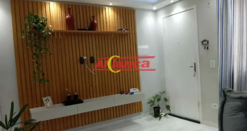 APARTAMENTO COM FINO ACABAMENTO 2 QUARTOS, VAGA DE GARAGEM ROTATIVA, 45m², BONSUCESSO, GUARULHOS, SP