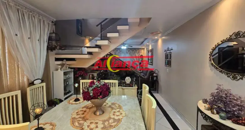 Sobrado 156 m² 3 dormitórios com suíte e 4 vagas santa clara - guarulhos - sp