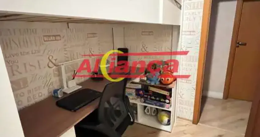 Apartamento c/varanda gourmet/ 3 dorms/ 2 vagas fixas e cobertas / proximo bosque maia ! 1.150 mil