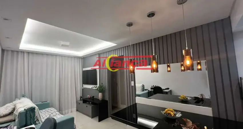 Apartamento com 2 quartos, suíte e varanda, vila trabalhista, guarulhos