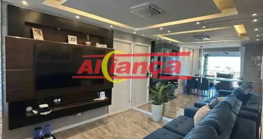 Lindo apartamento 3 dormitórios sendo 1 suíte, varanda gourmet e 2 vagas - the gates - guarulhos