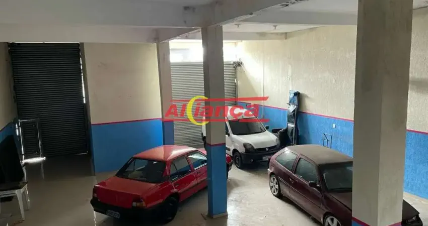 Salão comercial 250m² e casa em cima com 2 quartos, sala, cozinha, jurema, pimentas, guarulhos, sp