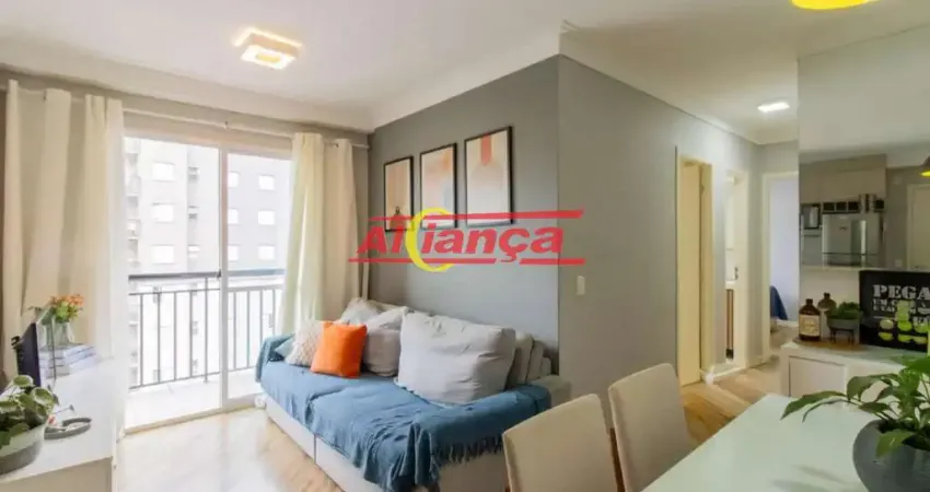 Apartamento no condomínio vero - 2 quartos - vila augusta vaga coberta e fixa, 55 m² - planejados